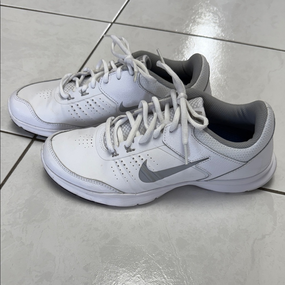 Nike White and Gray Athletic Shoes
